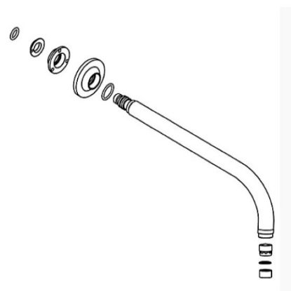 Picture of 1015783-BL SPOUT & HARDWARE 9 SUB-ASSY