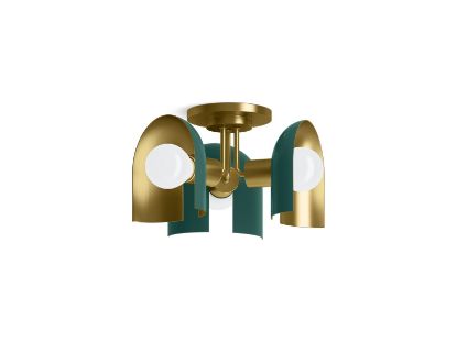 Picture of 31786-FM03-6GL JABOT 3 LIGHT FLUSHMOUNT