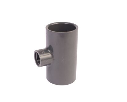 Picture of 11/4" X1/2" PVC 40 RED TEE SWXT