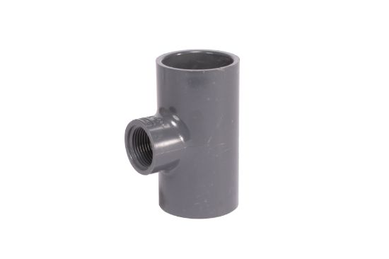 Picture of 11/4" X 3/4" PVC 40 TEE SWXT