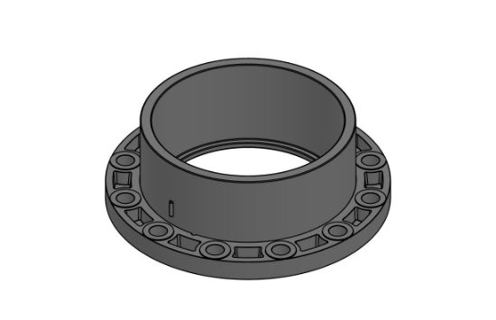 Picture of 10 PVC S80 FL. V-STONE "XH" FEM. W/F-LOC
