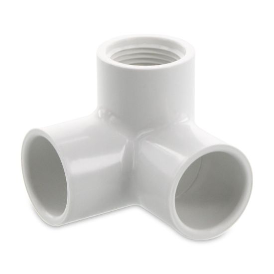 Picture of 1" X1/2"PVC 40 SIDE ELB SOCXSOCX FPT WHI