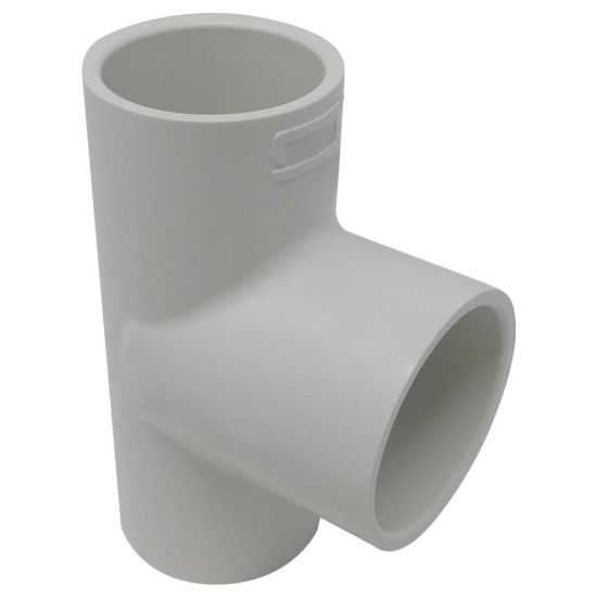 Picture of 1/2" X 1" PVC 40 RED TEE SW WHITE