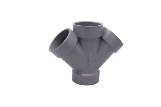 Picture of 1-1/2" PVC XFR HXHXHXH 45D WYE