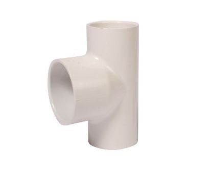 Picture of 11/2" X 2" PVC 40 TEE SW WHITE