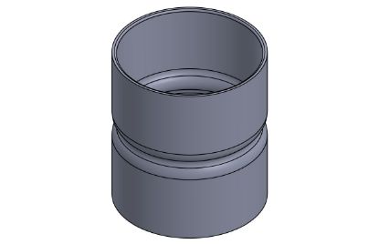 Picture of 18" PVC 40 COUPLING SW