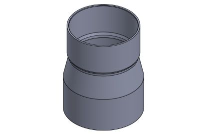 Picture of 14 X 12" PVC XFR H X H RED COUPLING