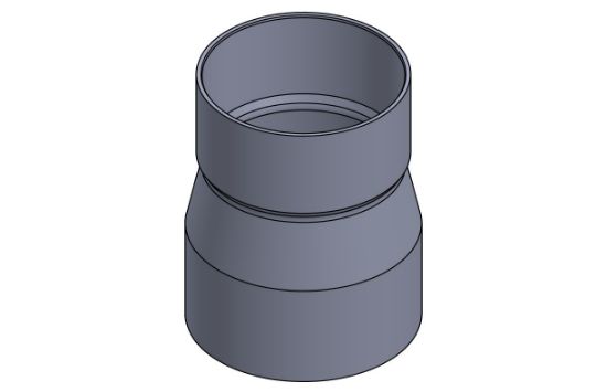 Picture of 14 X 12" PVC XFR H X H RED COUPLING