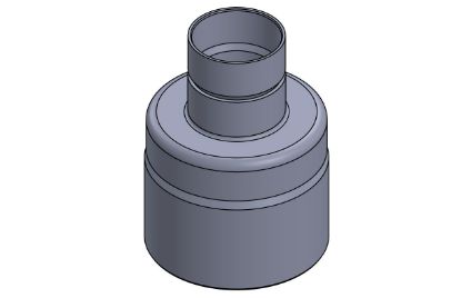Picture of 12 X 6" PVC XFR H X H RED COUPLING