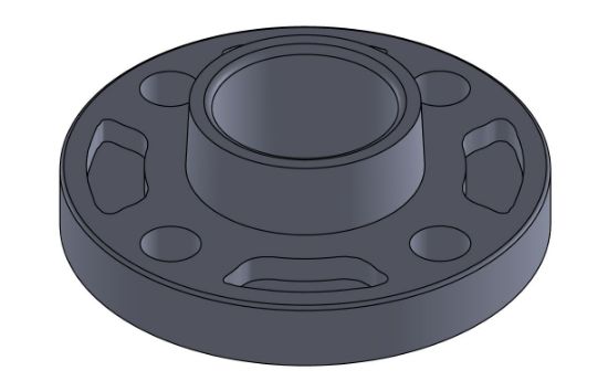 Picture of 1-1/2" SCH 80 CPVC SW FLANGE