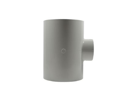 Picture of 8" X 4" PVC 40 TEE SW WHITE
