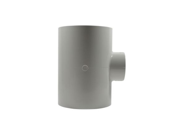 Picture of 8" X 4" PVC 40 TEE SW WHITE