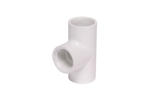 Picture of 11/2" PVC 40 TEE SW X FIP WHITE