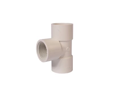 Picture of 11/4" PVC 40 TEE SW X FIP WHITE