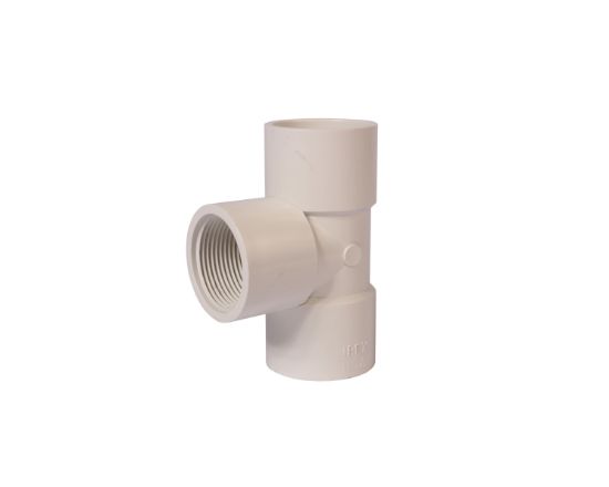 Picture of 11/4" PVC 40 TEE SW X FIP WHITE