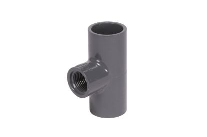 Picture of 3/4" X 1/2" PVC 40 RED TEE SWXT