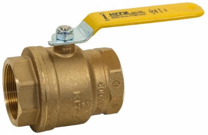 Picture of 2 600WOG BRS-LF FIP BALL VALVE W/LVR