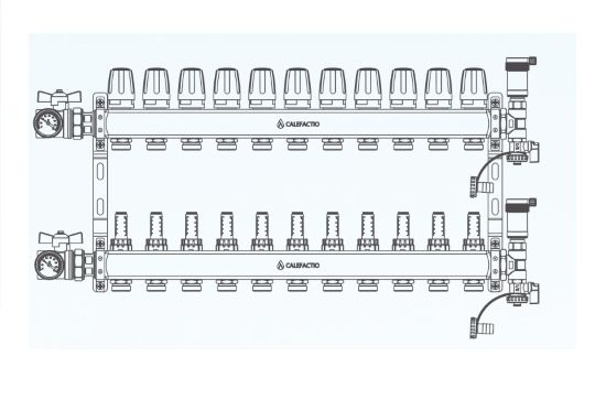Picture of MAN11-SS100 MANIFOLD 11 LOOPS INOX