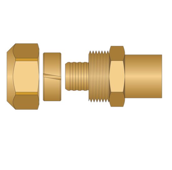 Image sur 67019 5/8"PEX CMP X3/4 MALE SOUD ADP