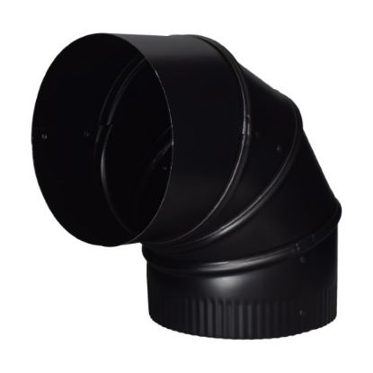Image de BM0014 6"X90DEG COUDE AJUST NOIR