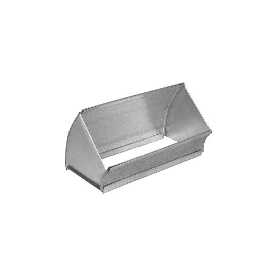 Picture of GV0054 8"X16"X45DEG 30GA GALV FLAT ELBOW