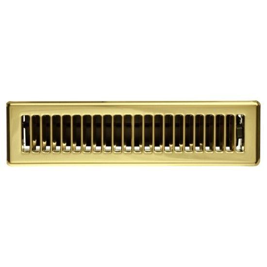 Picture of C++ RG0166 FLR REGISTER BRASS 2 1/4X12