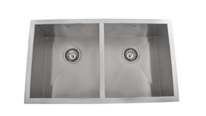 Image de OU3218-SQ ONEX DBL BOWL U/M SS SINK