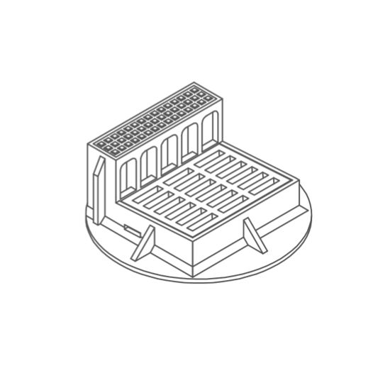 Picture of TF106 NO SIDE INLET RECT. FRAME
