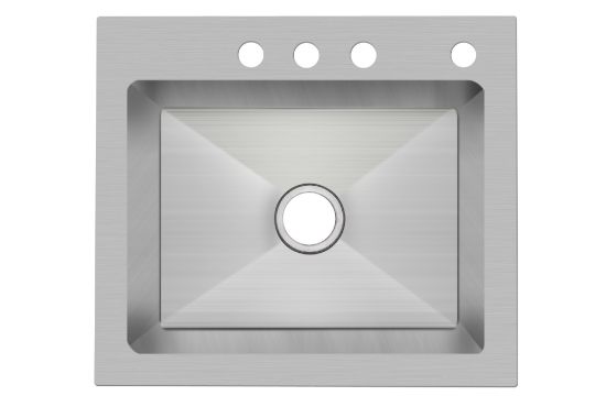 Image sur 25X22X9 DM 4T 18GA 1B EVIER INOX SAULT