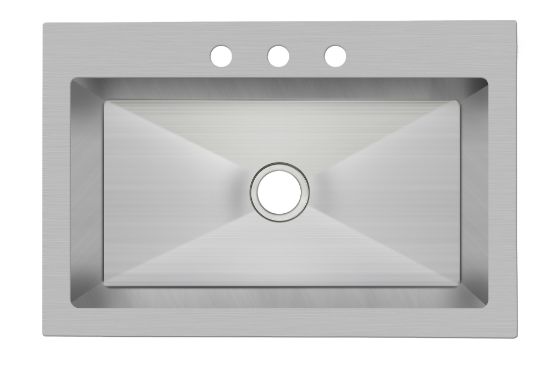 Picture of 33X22X9 DM 3H 18GA 1B SS SNK SAULT