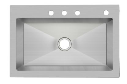 Picture of 33X22X9 DM 4H 18GA 1B SS SNK SAULT