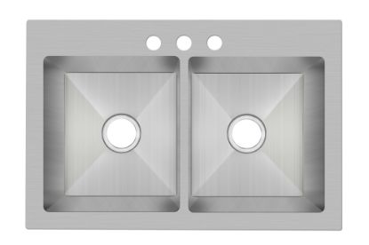 Picture of 33X22X9 DM 3H 18GA 2B SS SNK SAULT
