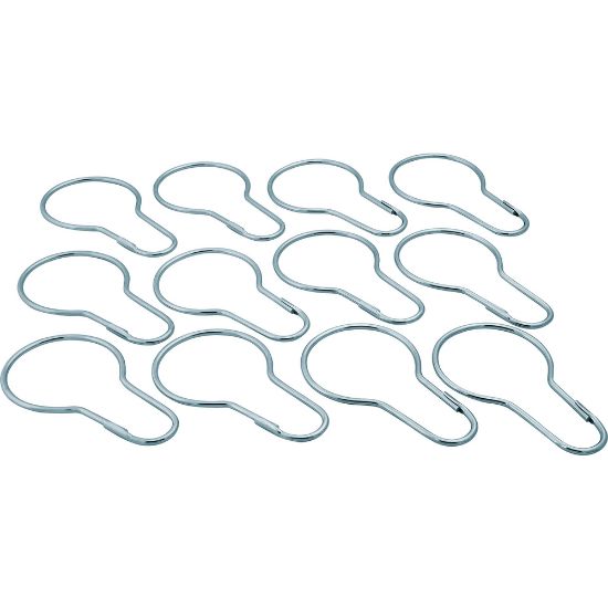 Image sur 504 (12) CROCHETS CHROME RIDEAU/DOUC