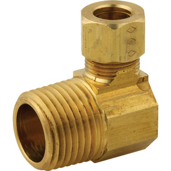 Image sur 370C 3/8" O.D. X 1/2" COUDE A COMP