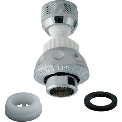 Picture of 479 WHI/CHR DBL SWIVEL BTHRM FCT AERATOR