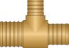 Picture of 26382NL LLC 1-1/4"X1"X3/4" PEX BRS TEE