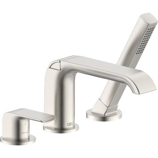 Picture of T3763-SS 3-HOLE ROMAN TUB W/HANDSHW TRIM