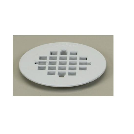 Image sur 41/2 GRILLE DRAIN BLANC