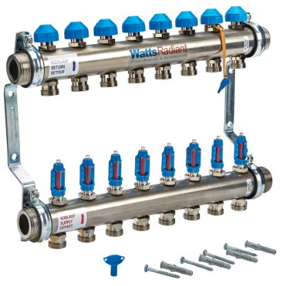 Picture of D3807608SS 1-1/2" SS FLOWMETER MANIF M-8