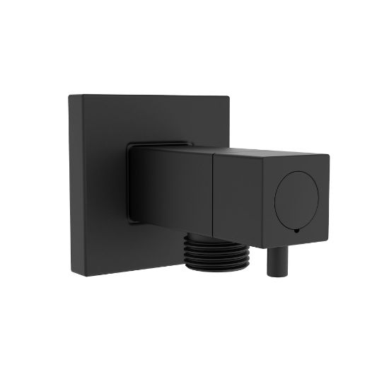 Picture of B92005MB BRASS SQUARE SHUTOFF ELBOW MB