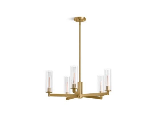 Picture of 35878-CH05-2GL CRUE 5-LIGHT CHANDELIER