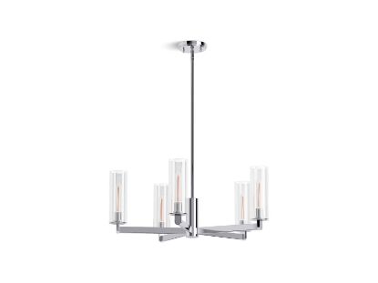 Picture of 35878-CH05-CPL CRUE 5-LIGHT CHANDELIER