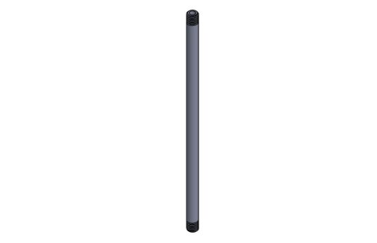 Picture of 1/4" X 12" PVC 80 THRD NIPPLE 2" END