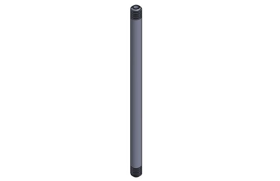 Picture of 1/4" X 10" PVC 80 THRD NIPPLE 2" END
