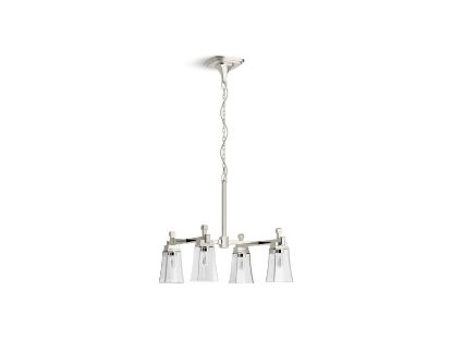 Picture of 31758-CH04-SNL RIFF 4 LIGHT CHANDELIER