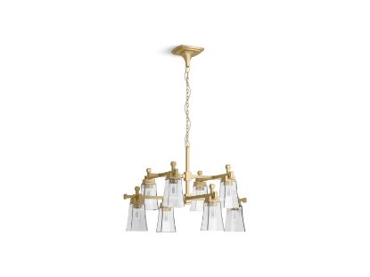 Picture of 31759-CH08-2GL RIFF 8 LIGHT CHANDELIER