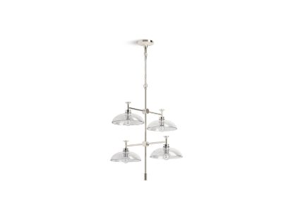 Picture of 31773-CH04-SNL TONE 4 LIGHT CHANDELIER
