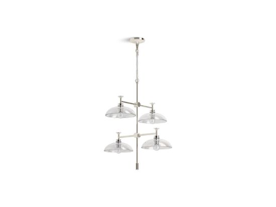 Picture of 31773-CH04-SNL TONE 4 LIGHT CHANDELIER