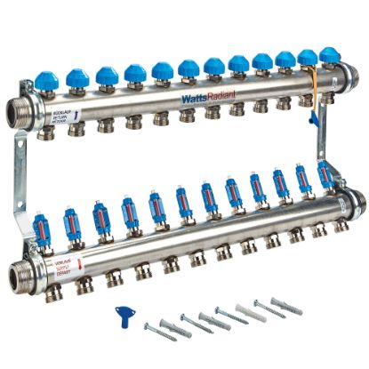 Picture of D3807612SS 1-1/2"SS FLOWMETER MANIF M-12