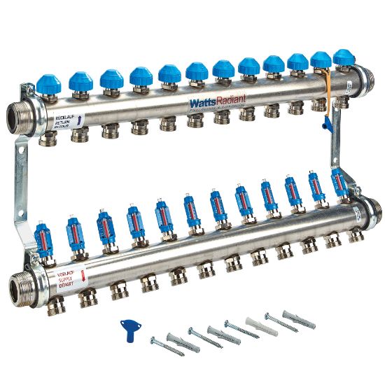 Picture of D3807612SS 1-1/2"SS FLOWMETER MANIF M-12